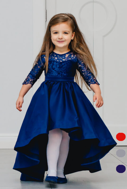 LaKey Dafne Asymetryczna sukienka koronkowa dla dziewczynki 10